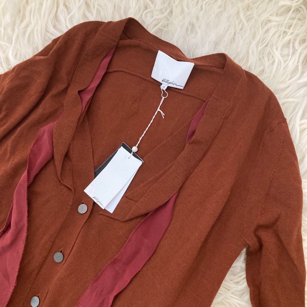 3.1 PHILLIP LIM Merino Wool V-Neck Sweater - Picture 4 of 12